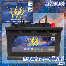 3シリーズ[E90] VA20 BMW 外車 バッテリー AGM M-LN3 マグナムパワー メンテナンスフリー カーバッテリー_画像1