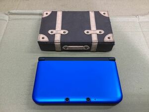 Nintendoニンテンドー3DSLL 美品 メタリックブルー 任天堂 3DS カバーあり