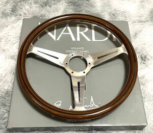 1円スタート！極美品【NARDI Classic】36.5Φ ウッドステアリング　ナルディ　即納◎ 仮付のみ◎ほぼ新品