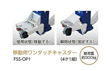 ケーエス製販 強力型移動用車輪 4個組 FSS-OP1 FSS-1100用) 土入れ_画像2