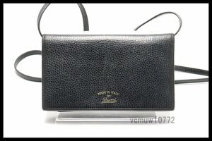 希少美中古■GUCCI レザー ショルダー ウォレット 長財布 グッチ■0104ra32187