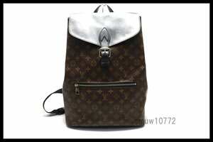 近年モデル希少美中古■LOUIS VUITTON モノグラムマカサー パルク レザー リュックサック バックパック ルイヴィトン■1214hc15808