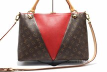 近年モデル希少美中古■LOUIS VUITTON モノグラム トリヨン Vトート MM レザー 2way トートバッグ ルイヴィトン■0111sd2052594_画像2