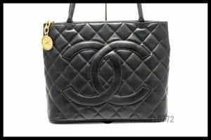 希少美中古■CHANEL 6番台 キャビアスキン マトラッセ デカココ 復刻トート レザー トートバッグ シャネル■0111oo468-5K