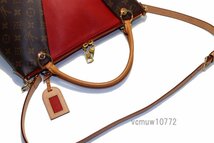 近年モデル希少美中古■LOUIS VUITTON モノグラム トリヨン Vトート MM レザー 2way トートバッグ ルイヴィトン■0111sd2052594_画像6