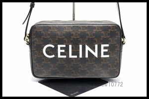 近年モデル希少美中古■CELINE トリオンフ ミディアムメッセンジャー レザー ショルダーバッグ セリーヌ■0118oh32081