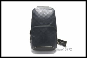 近年モデル希少美中古■LOUIS VUITTON ダミエアンフィニ アヴェニュー スリングバッグ レザー ボディバッグ ルイヴィトン■0118es293844