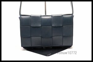 新タグ希少美中古■BOTTEGA VENETA マキシイントレ カセット レザー ショルダーバッグ ボッテガヴェネタ■0125uh736-2K