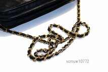 希少美中古■CHANEL 3番台 ダイヤステッチ フリンジ レザー チェーンショルダーバッグ シャネル■0125of299331_画像5