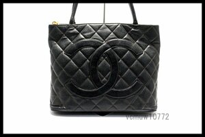 希少美中古■CHANEL 5番台 キャビアスキン マトラッセ デカココ 復刻トート レザー トートバッグ シャネル■0125pp37-1D