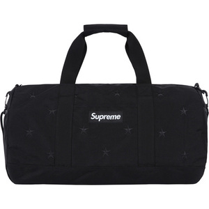 13AW Supreme Stars Duffle スター 刺繍 ダッフルバッグ 反射素材 Black ブラック バッグ