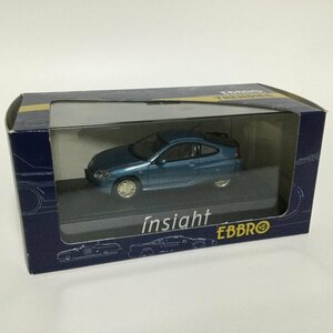 絶版 HONDA INSIGHT BLUE 43135 EBBRO 1/43 ホンダ インサイト ブルー