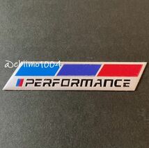 performance BMW ステッカー アルミ Mパフォーマンス Mスポーツ ダッシュボード 内装 外装 エンブレムバッジ 1枚_画像2