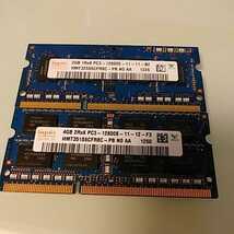 【即発送】hynix DDR3 4GB×1 PC3-12800S SO-DIMM HMT351S6CFR8C 4GB HMT325S6CFR8C 2GB 合計6GB 管RF3_画像1