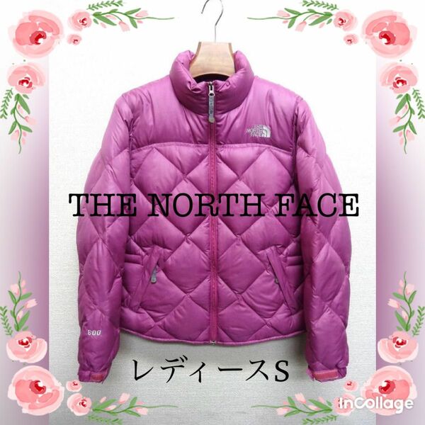 ノースフェイス　ダウンジャケット　アウター　中綿　レディースS 600FP ピンク　THE NORTH FACE