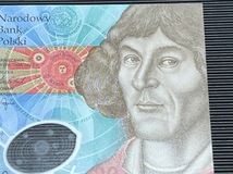 ポーランド 20 Zloty札 記念発行紙幣 コレクション向きのピン札 フォルダー付き 2022年（2023年） "コペルニクス550年" ＃MK_画像1