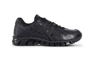  2.1万 美品★アシックス ゲル カヤノ ASICS TIGER GEL-KAYANO 5 360 オールブラックレザーモデル 黒 29cm