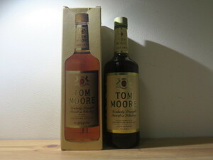 未開栓 古酒 箱付 終売品トムムーア バーボン バーボンウイスキー 旧ボトル TOM MOORE DISTILLER WHISKEY KENTUCKY 750ml 43% 70S