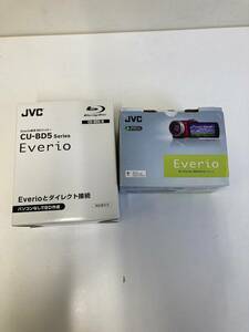 2-20231222-572 JVC　Everio　GZ-E600-N　＆　BDライター　CU-BD5-N