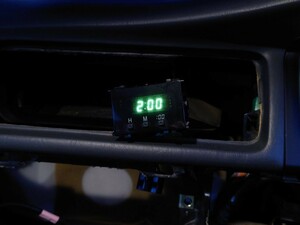 トヨタ マークⅡ 100系 デジタル 時計 4P 緑 純正 TOYOTA MARK2 CLOCK クレスタ チェイサー クロック GX100 JZX100 JZX101 GX105 JZX105