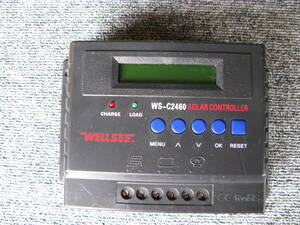 WELLSEE SOLAR CONTROLLER ソーラーコントローラー　WS-C2460 説明書付　ジャンク品