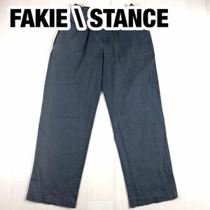 FAKIE \ STANCE フェイキースタンス ワイドパンツ メンズ ストレッチ ダークグレー XL