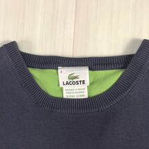 LACOSTE ラコステ ニットセーター 4 ネイビー ワニ_画像8