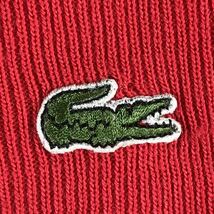 LACOSTE フレンチ ラコステ 長袖ニット セーター レッド Vネック フレラコ ワニ_画像5