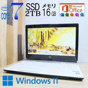 なんと！新品SSD2TB メモリ16GB★美品 YAMAHA♪最上級4世代4コアi7！★GN247A Core i7-4700MQ Webカメラ Win11 MS Office2019 H&B★P64369