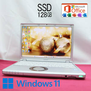 ★美品 高性能7世代i3！M.2 SSD128GB★CF-SZ6 Core i3-7100U Webカメラ Win11 MS Office 中古品 ノートPC★P64113