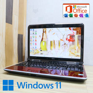 ★中古PC 高性能i5！500GB★FMV LIFEBOOK A705B Core i5-M560 Blu-ray Webカメラ Win11 MS Office 中古品 ノートPC★P58112