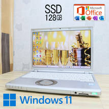 ★超美品 高性能7世代i3！M.2 SSD128GB★CF-SZ6 Core i3-7100U Webカメラ Win11 MS Office 中古品 ノートPC★P64027_画像1