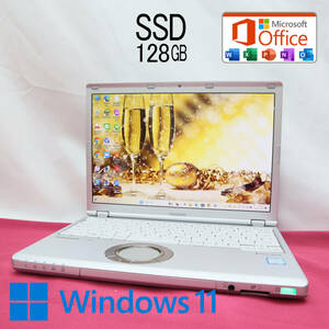 ★超美品 高性能7世代i3！M.2 SSD128GB★CF-SZ6 Core i3-7100U Webカメラ Win11 MS Office 中古品 ノートPC★P64155