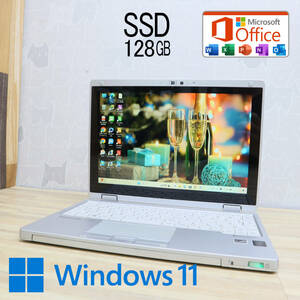 ★中古PC M.2 SSD128GB★CF-RZ4A Webカメラ Core M 5Y70 Win11 MS Office 中古品 ノートPC★P62719