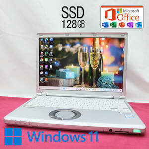 ★美品 高性能7世代i3！M.2 SSD128GB★CF-SZ6 Core i3-7100U Webカメラ Win11 MS Office2019 Home&Business 中古品 ノートPC★P64127