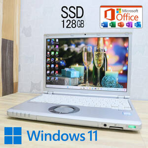 ★超美品 高性能7世代i3！M.2 SSD128GB★CF-SZ6 Core i3-7100U Webカメラ Win11 MS Office 中古品 ノートPC★P64219