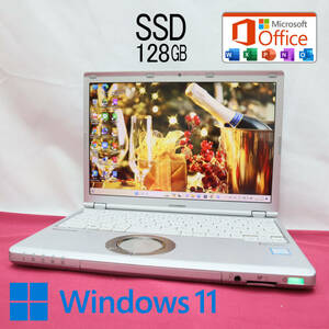 ★美品 高性能7世代i3！M.2 SSD128GB★CF-SZ6 Core i3-7100U Webカメラ Win11 MS Office 中古品 ノートPC★P63941