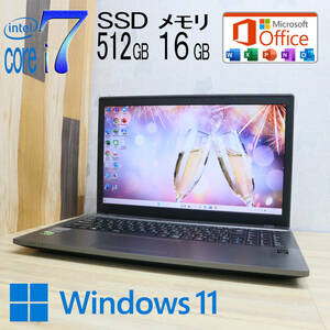 ★中古PC 最上級4世代4コアi7！新品SSD512GB メモリ16GB★MB-K620B Core i7-4700MQ グラボ搭載 Webカメラ Win11 MS Office2019 H&B★P65088