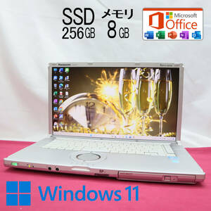 ★中古PC 高性能i5！新品SSD256GB メモリ8GB★CF-B11A Core i5-3340M Win11 MS Office2019 Home&Business 中古品 ノートPC★P64975