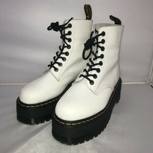 超美品Dr.Martens ジェイドン メンズ 8ホールブーツ 1460 ホワイト系 サイズ：US8 [jgg]