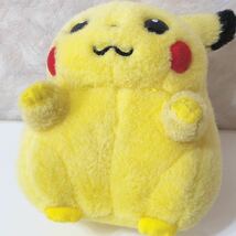 送料込☆ ポケモン 初期 ピカチュウ ぬいぐるみ TOMY お腹を押すと鳴ります！ ポケットモンスター タグなし 音が出る トミー レトロ レア_画像4