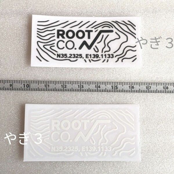 【１枚づつ 白と黒】ROOT CO. ルートコー 非売品 ステッカー 公式