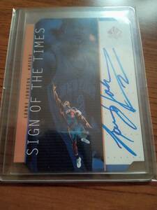 1998-99 SP authentic sign of the times LARRY JOHNSON AUTO