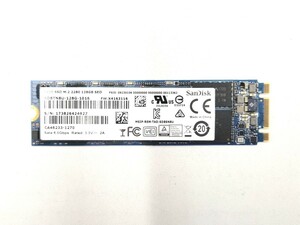 【送料無料】SanDisk M.2 SSD 128GB SD8TN8U-128G-1016 SATA 中古 動作確認済 健康状態:正常 SSD_2