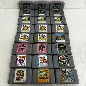 J303-H11-1664 Nintendo64 ソフトまとめ24点セット ポケモンスタジアム ピカチュウげんきでちゅう みんなでたまごっちワールド 他