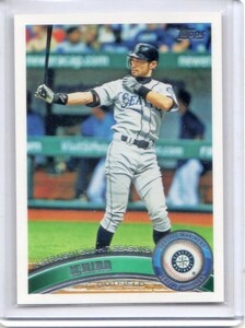 ●イチロー　カード　Vol.1530　2011TOPPS BASEBALL SERIES 2 #385　10年連続200安打　シアトル・マリナーズ