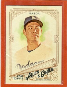 ●前田健太　カード　Vol.149　2018TOPPS ALLEN & GINTER #88　ロサンゼルス・ドジャース