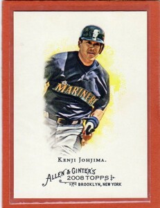 ●城島健司　カード　Vol.72　2008TOPPS ALLEN & GINTER'S #17　シアトル・マリナーズ