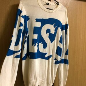 DIESEL ニットセーター　ビッグロゴ　セーター　ロゴ　値下げオファーなし