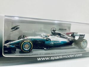 【送料無料】1/43 Spark メルセデス AMG F1 W08 EQ Power+ #44 L.ハミルトン Winner Belgian GP 2017